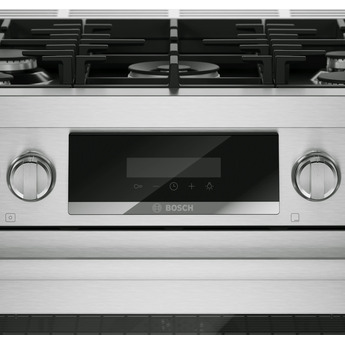 Bosch 30 Inch 800 Series Industrial Style Dual-Fuel Range: Stainless Steel — thumbnail 6