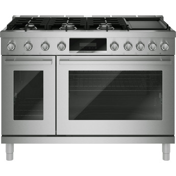 Bosch 48 Inch 800 Series Industrial Style Dual-Fuel Range: Stainless Steel