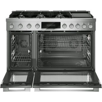 Bosch 48 Inch 800 Series Industrial Style Dual-Fuel Range: Stainless Steel — thumbnail 2