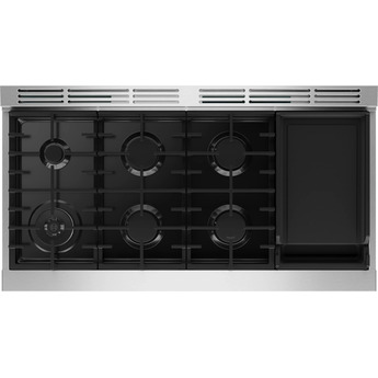Bosch 48 Inch 800 Series Industrial Style Dual-Fuel Range: Stainless Steel — thumbnail 5