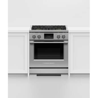 Fisher Paykel Series 9 Professional 30" Stainless Steel Dual Fuel (Liquid Propane) Self Clean Sealed 4-burner Range - Convection — thumbnail 5