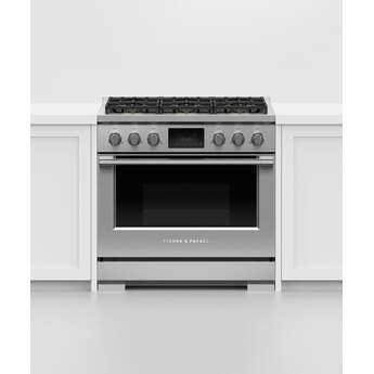 Fisher Paykel Series 9 Professional 36" Stainless Steel Dual Fuel (Liquid Propane) Self Clean Sealed 6-burner Range - Convection — thumbnail 2