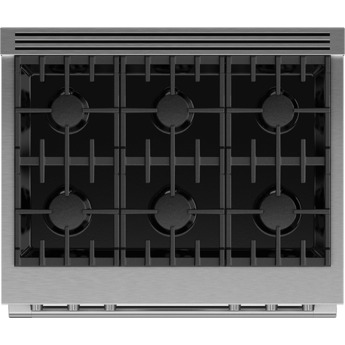 Fisher Paykel Series 9 Professional 36" Stainless Steel Dual Fuel (Liquid Propane) Self Clean Sealed 6-burner Range - Convection — thumbnail 5