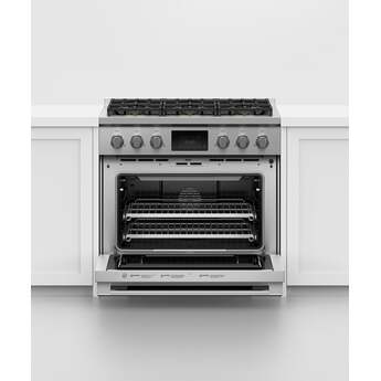 Fisher Paykel Series 9 Professional 36" Stainless Steel Dual Fuel (Liquid Propane) Self Clean Sealed 6-burner Range - Convection — thumbnail 6
