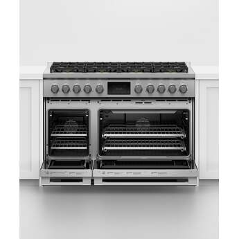 Fisher Paykel Series 9 Professional 48" Stainless Steel Dual Fuel (Liquid Propane) Self Clean Double Oven Sealed 8-burner Range - Convection — thumbnail 4