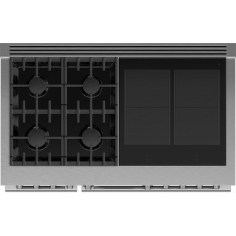Fisher Paykel Series 9 Professional 48" Stainless Steel Dual Fuel (Liquid Propane) Self Clean Double Oven with 4-Induction zones Sealed 4-burner Range - Convection — thumbnail 2
