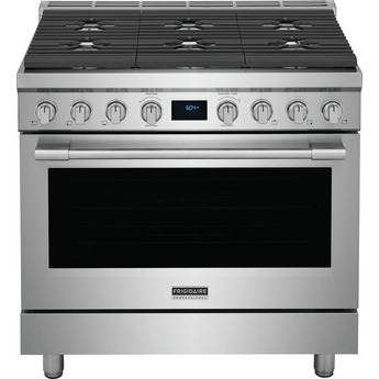 Frigidaire Professional 36 Inch Dual Fuel Freestanding Range, in Stainless Steel