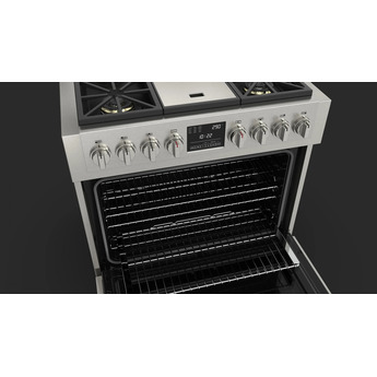 Fulgor Milano F6PDF364GS1 Sofia Series 36 Inch Natural Gas, Dual Fuel Freestanding Range in Stainless Steel — thumbnail 33