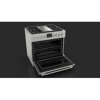 Fulgor Milano F6PDF364GS1 Sofia Series 36 Inch Natural Gas, Dual Fuel Freestanding Range in Stainless Steel — thumbnail 35