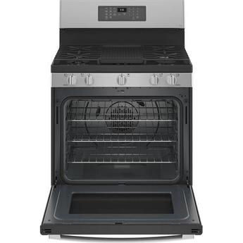 GE Profile P2B935YPFS 30 Inch Stainless Steel Dual Fuel Convection Freestanding Range — thumbnail 2