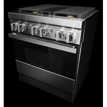 Jenn Air Jenn-Air JDRP430HM Noir Series 30 Inch Stainless Steel Dual Fuel Convection Free — thumbnail 10
