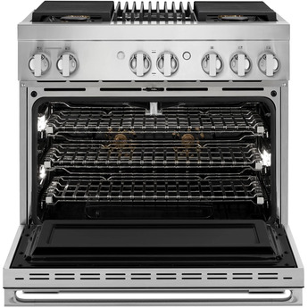 Jenn Air Jenn-Air JDRP636HM NOIR Series 36 Inch Stainless Steel Dual Fuel Convection Free — thumbnail 14