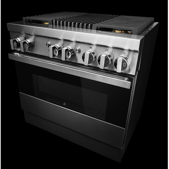 Jenn Air Jenn-Air JDRP636HM NOIR Series 36 Inch Stainless Steel Dual Fuel Convection Free — thumbnail 3