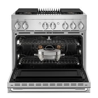 Jenn Air Jenn-Air JDRP636HM NOIR Series 36 Inch Stainless Steel Dual Fuel Convection Free — thumbnail 9