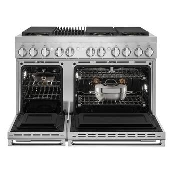 Jenn Air Jenn-Air JDRP648HM NOIR Series 48 Inch Stainless Steel Dual Fuel Convection Doub — thumbnail 28
