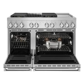 Jenn Air Jenn-Air JDRP748HM NOIR Series 48 Inch Stainless Steel Dual Fuel Convection Doub — thumbnail 14