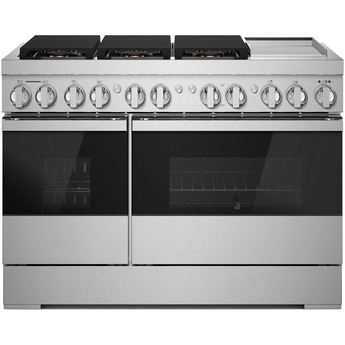Jenn Air JDSP548HM 48 Inch Smart Dual Fuel Pro-Style Range Floating Glass Black