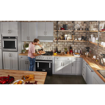 Kitchen Aid KitchenAid 30" Imperial Black Commercial Style Dual Fuel Sealed Burner Range - C — thumbnail 12
