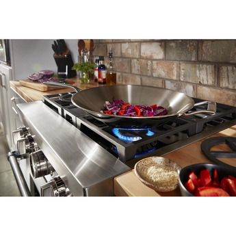 Kitchen Aid KitchenAid 30" Imperial Black Commercial Style Dual Fuel Sealed Burner Range - C — thumbnail 16