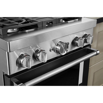 Kitchen Aid KitchenAid 30" Imperial Black Commercial Style Dual Fuel Sealed Burner Range - C — thumbnail 27