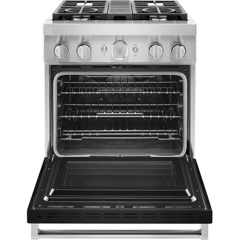 Kitchen Aid KitchenAid 30" Imperial Black Commercial Style Dual Fuel Sealed Burner Range - C — thumbnail 36