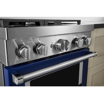 Kitchen Aid KitchenAid 30" Ink Blue Commercial Style Dual Fuel Sealed Burner Range - Convect — thumbnail 12