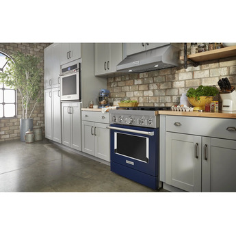 Kitchen Aid KitchenAid 30" Ink Blue Commercial Style Dual Fuel Sealed Burner Range - Convect — thumbnail 2
