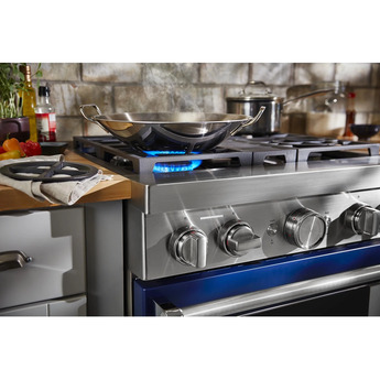 Kitchen Aid KitchenAid 30" Ink Blue Commercial Style Dual Fuel Sealed Burner Range - Convect — thumbnail 24