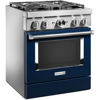 Kitchen Aid KitchenAid 30" Ink Blue Commercial Style Dual Fuel Sealed Burner Range - Convect — thumbnail 25