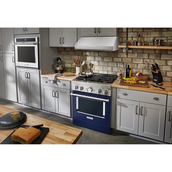 Kitchen Aid KitchenAid 30" Ink Blue Commercial Style Dual Fuel Sealed Burner Range - Convect — thumbnail 31