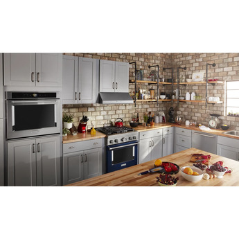 Kitchen Aid KitchenAid 30" Ink Blue Commercial Style Dual Fuel Sealed Burner Range - Convect — thumbnail 8
