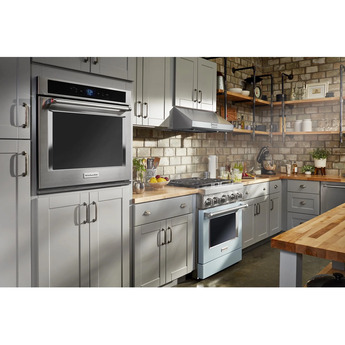 Kitchen Aid KitchenAid 30" Misty Blue Commercial Style Dual Fuel Sealed Burner Range - Conve — thumbnail 32