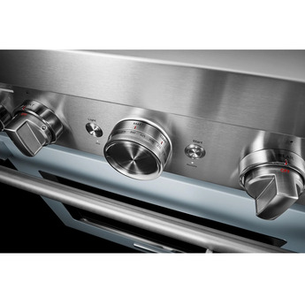 Kitchen Aid KitchenAid 30" Misty Blue Commercial Style Dual Fuel Sealed Burner Range - Conve — thumbnail 34
