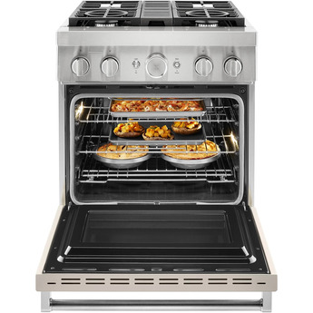 Kitchen Aid KitchenAid 30" Matte Milkshake Commercial Style Dual Fuel Sealed Burner Range - — thumbnail 12