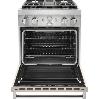 Kitchen Aid KitchenAid 30" Matte Milkshake Commercial Style Dual Fuel Sealed Burner Range - — thumbnail 16