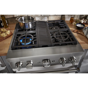 Kitchen Aid KitchenAid 30" Matte Milkshake Commercial Style Dual Fuel Sealed Burner Range - — thumbnail 19