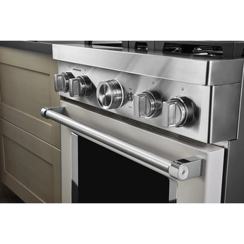 Kitchen Aid KitchenAid 30" Matte Milkshake Commercial Style Dual Fuel Sealed Burner Range - — thumbnail 8