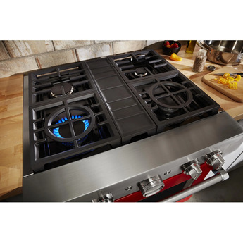 Kitchen Aid KitchenAid 30" Passion Red Commercial Style Dual Fuel Sealed Burner Range - Conv — thumbnail 16