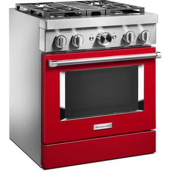 Kitchen Aid KitchenAid 30" Passion Red Commercial Style Dual Fuel Sealed Burner Range - Conv — thumbnail 27