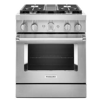 Kitchen Aid KitchenAid 30" Stainless Steel Commercial Style Dual Fuel Sealed Burner Range -
