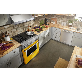 Kitchen Aid KitchenAid 30" Yellow Pepper Commercial Style Dual Fuel Sealed Burner Range - Co — thumbnail 15