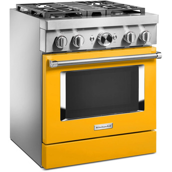Kitchen Aid KitchenAid 30" Yellow Pepper Commercial Style Dual Fuel Sealed Burner Range - Co — thumbnail 21