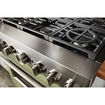 Kitchen Aid KitchenAid 36" Avocado Cream Commercial Style Dual Fuel Sealed Burner Range - Co — thumbnail 37