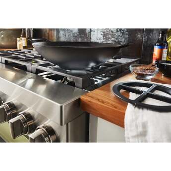 Kitchen Aid KitchenAid 36" Avocado Cream Commercial Style Dual Fuel Sealed Burner Range - Co — thumbnail 43
