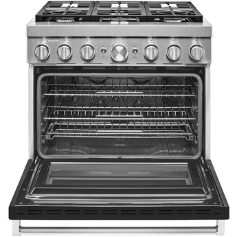 Kitchen Aid KitchenAid 36" Imperial Black Commercial Style Dual Fuel Sealed Burner Range - C — thumbnail 10