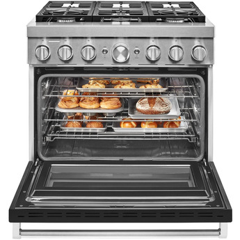 Kitchen Aid KitchenAid 36" Imperial Black Commercial Style Dual Fuel Sealed Burner Range - C — thumbnail 22