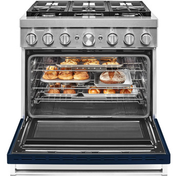 Kitchen Aid KitchenAid 36" Ink Blue Commercial Style Dual Fuel Sealed Burner Range - Convect — thumbnail 13