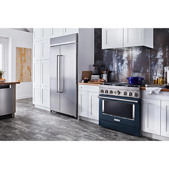 Kitchen Aid KitchenAid 36" Ink Blue Commercial Style Dual Fuel Sealed Burner Range - Convect — thumbnail 22