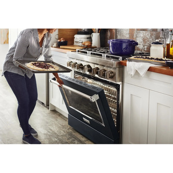 Kitchen Aid KitchenAid 36" Ink Blue Commercial Style Dual Fuel Sealed Burner Range - Convect — thumbnail 44