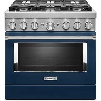 Kitchen Aid KitchenAid 36" Ink Blue Commercial Style Dual Fuel Sealed Burner Range - Convect — thumbnail 47